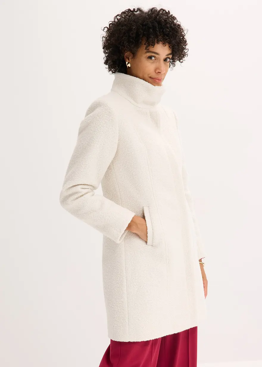 Bouclé-Kurzmantel