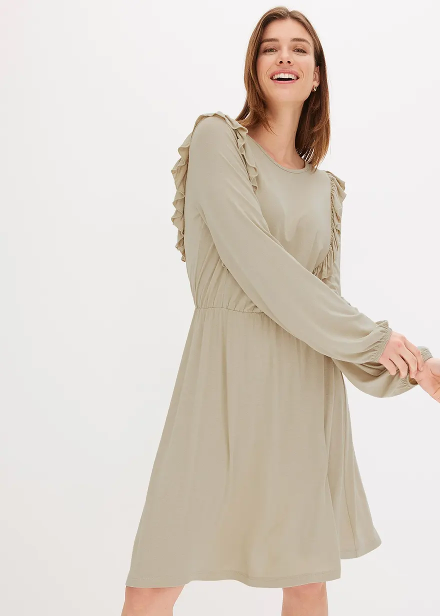 Jerseykleid mit Volants