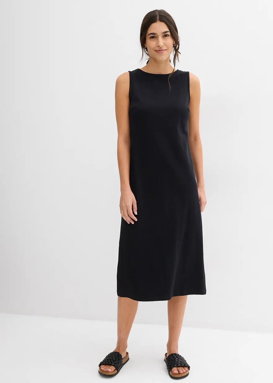Midikleid aus reiner schwerer Bio-Baumwolle