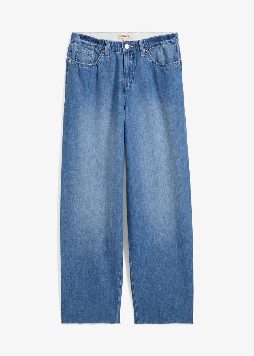 Baggy-Jeans Mid Waist Bequembund, Super Soft