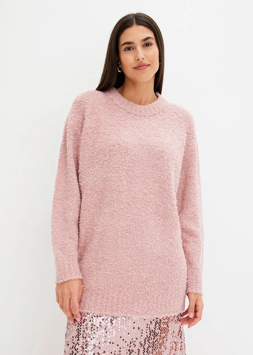 Oversize-Pullover aus Bouclé