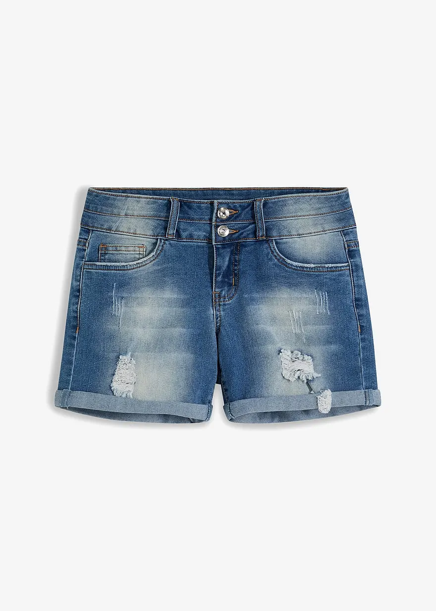 Jeans Shorts Mid Waist
