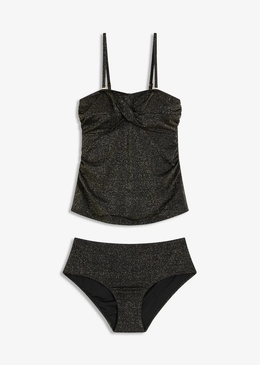 Tankini (2-tlg.Set) mit Glanzfäden