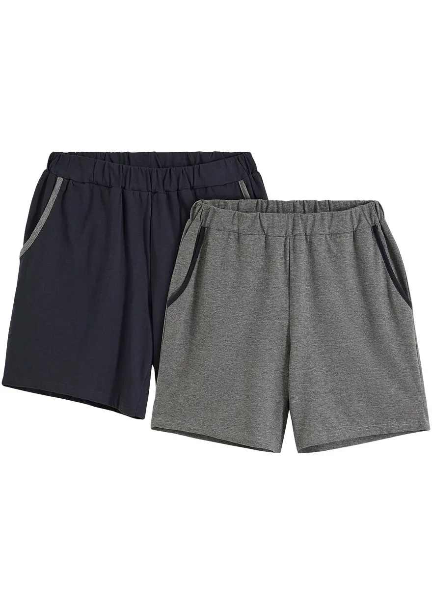 Pyjamahose kurz (2er Pack)