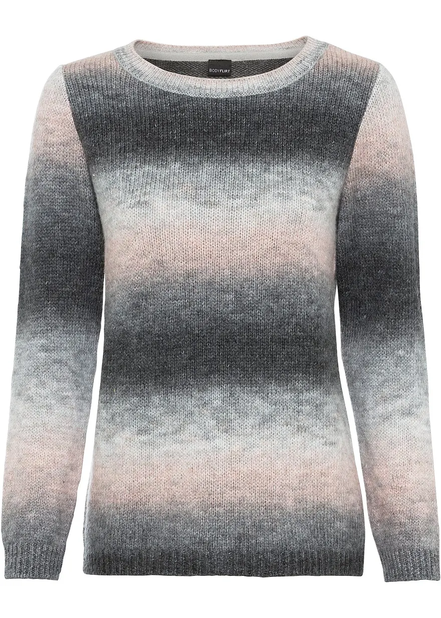 Grobstrick-Pullover mit Farbverlauf