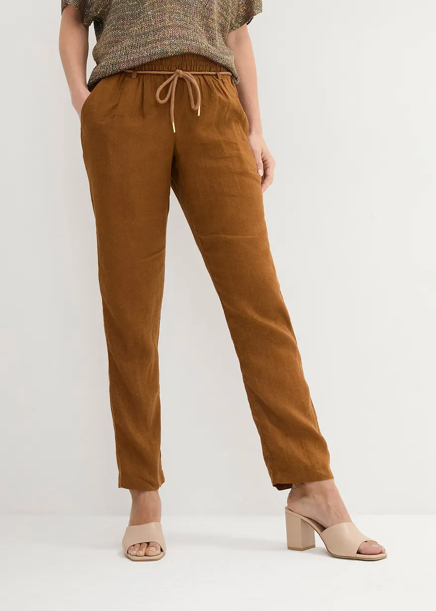 Schlupfhose aus reinem Leinen