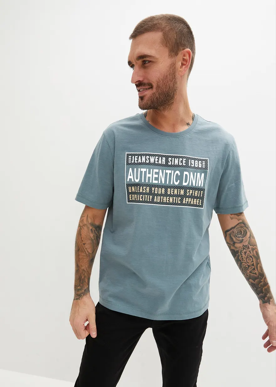 T-Shirt aus reiner Baumwolle, Loose Fit