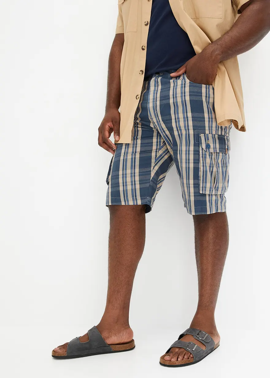 Cargo-Bermuda mit Gummizugbündchen, Loose Fit