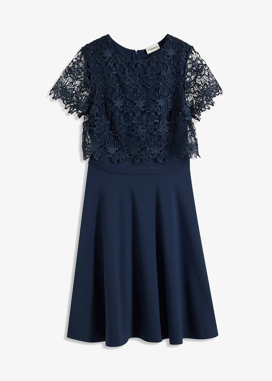 Midikleid mit Spitze