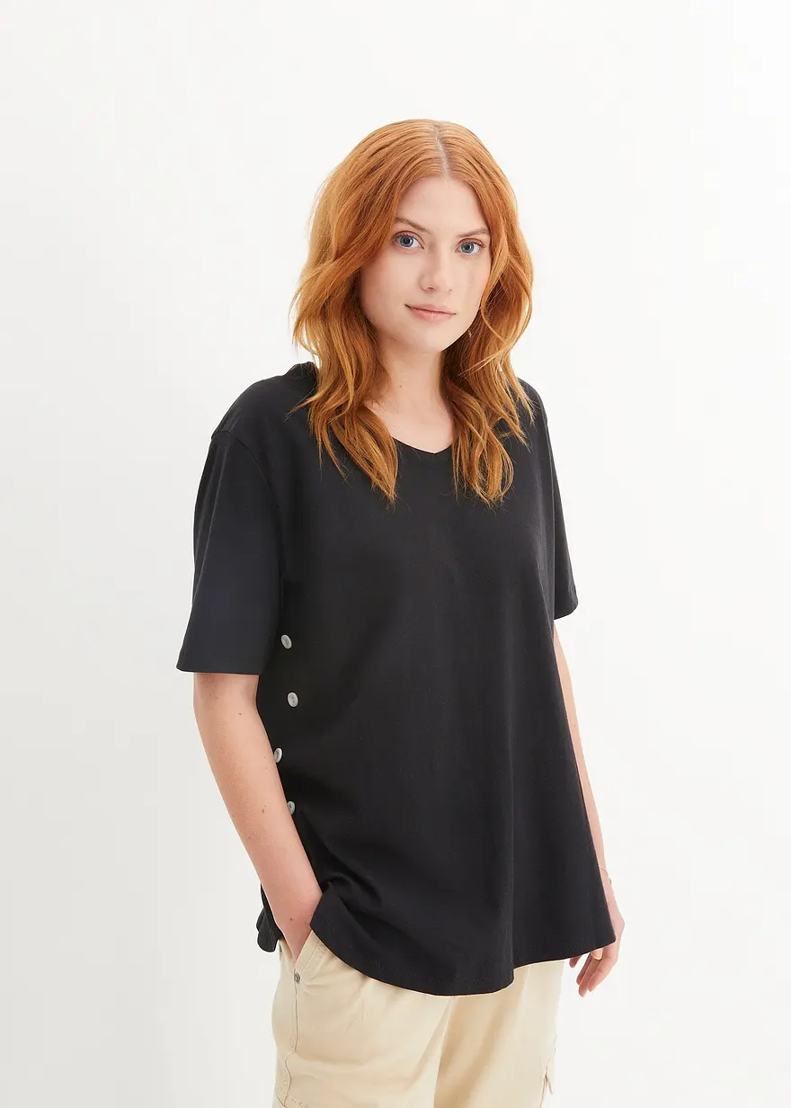 Weites T-Shirt aus Bio-Baumwolle