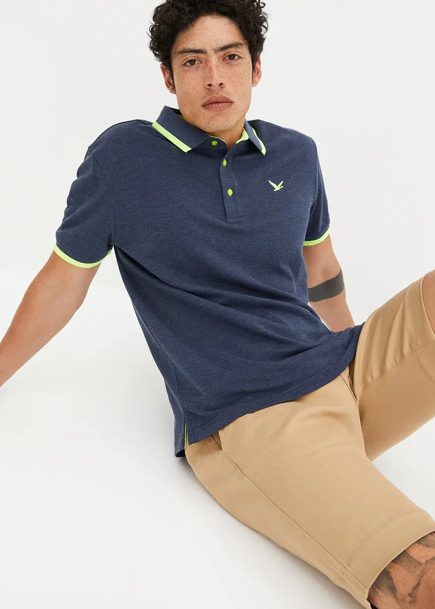 Piqué-Poloshirt mit reiner Bio-Baumwolle