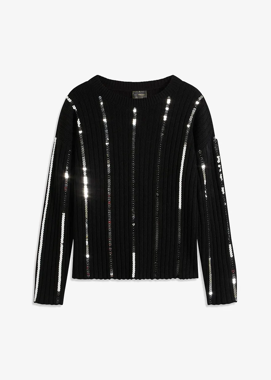 Gerippter Pullover