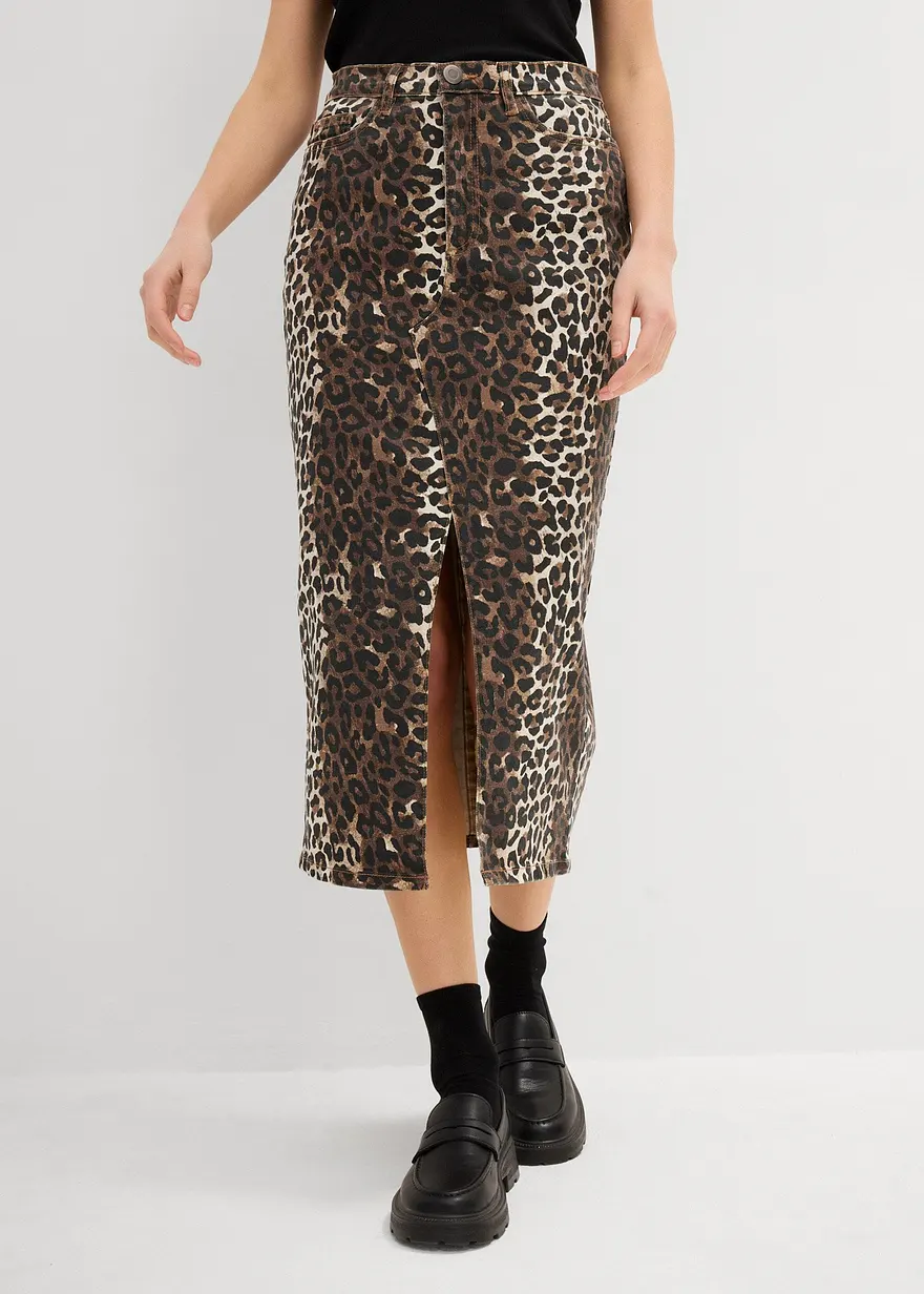 Twill-Rock aus Baumwolle mit Stretch
