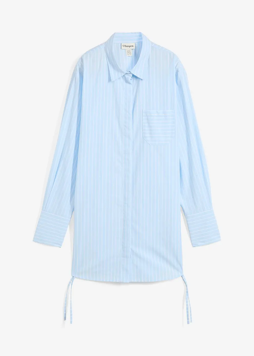 Longbluse aus reiner Baumwolle