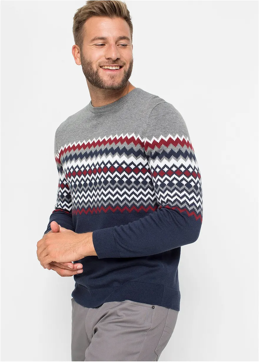 Norweger Pullover mit reiner Baumwolle