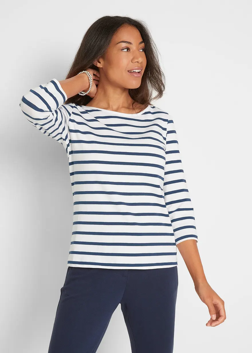 Langarmshirt mit reiner Bio-Baumwolle