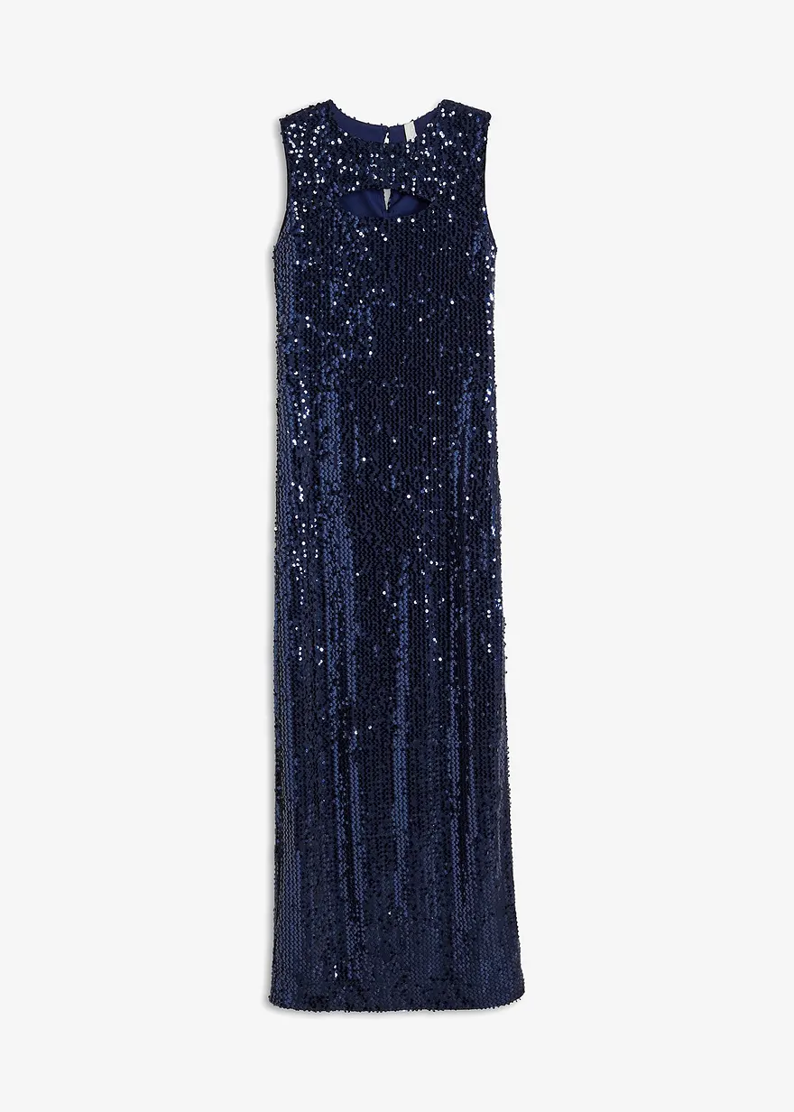 Paillettenkleid mit Cut-Out