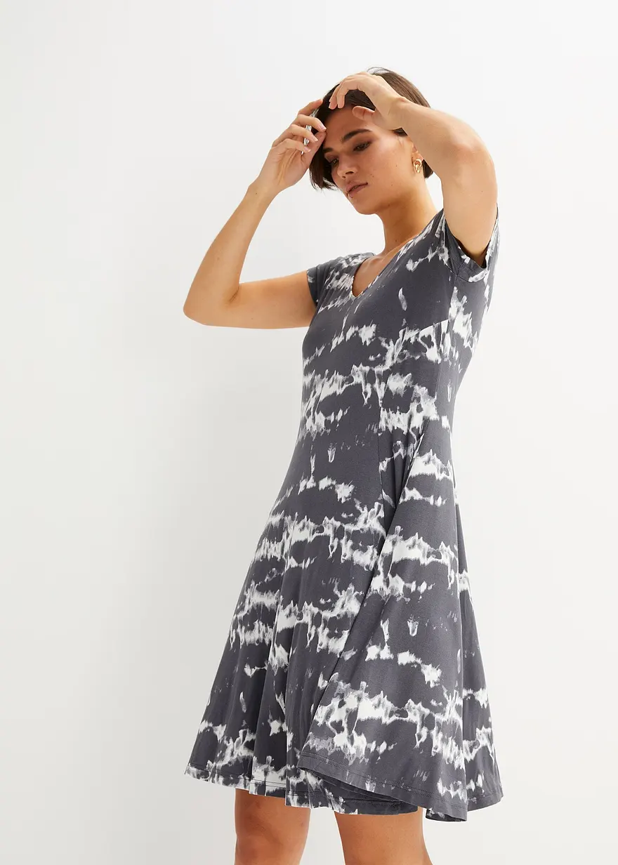 Shirtkleid aus fließender Viskose