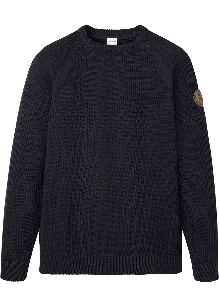 Grobstrick-Pullover mit recycelter Baumwolle