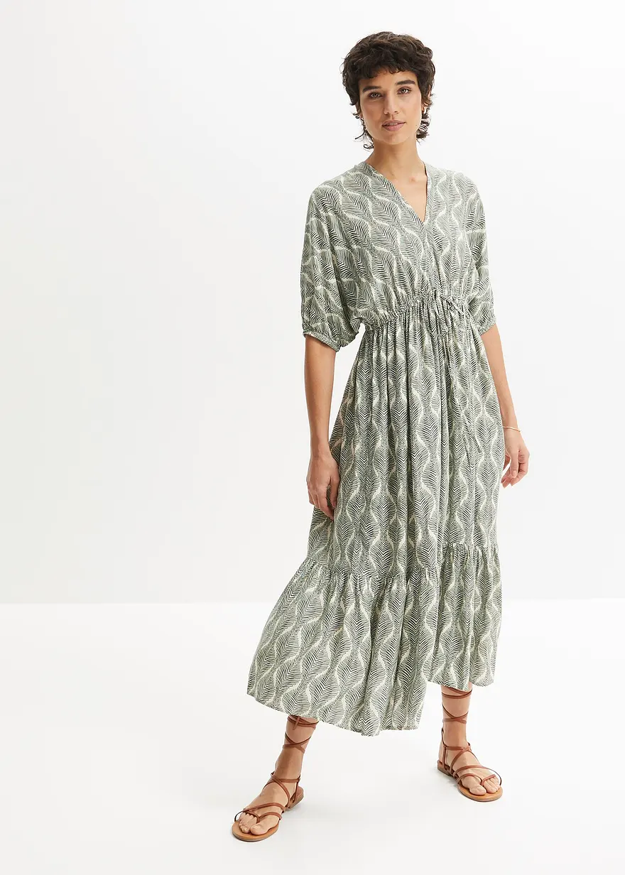 Maxikleid aus fließender Viskose
