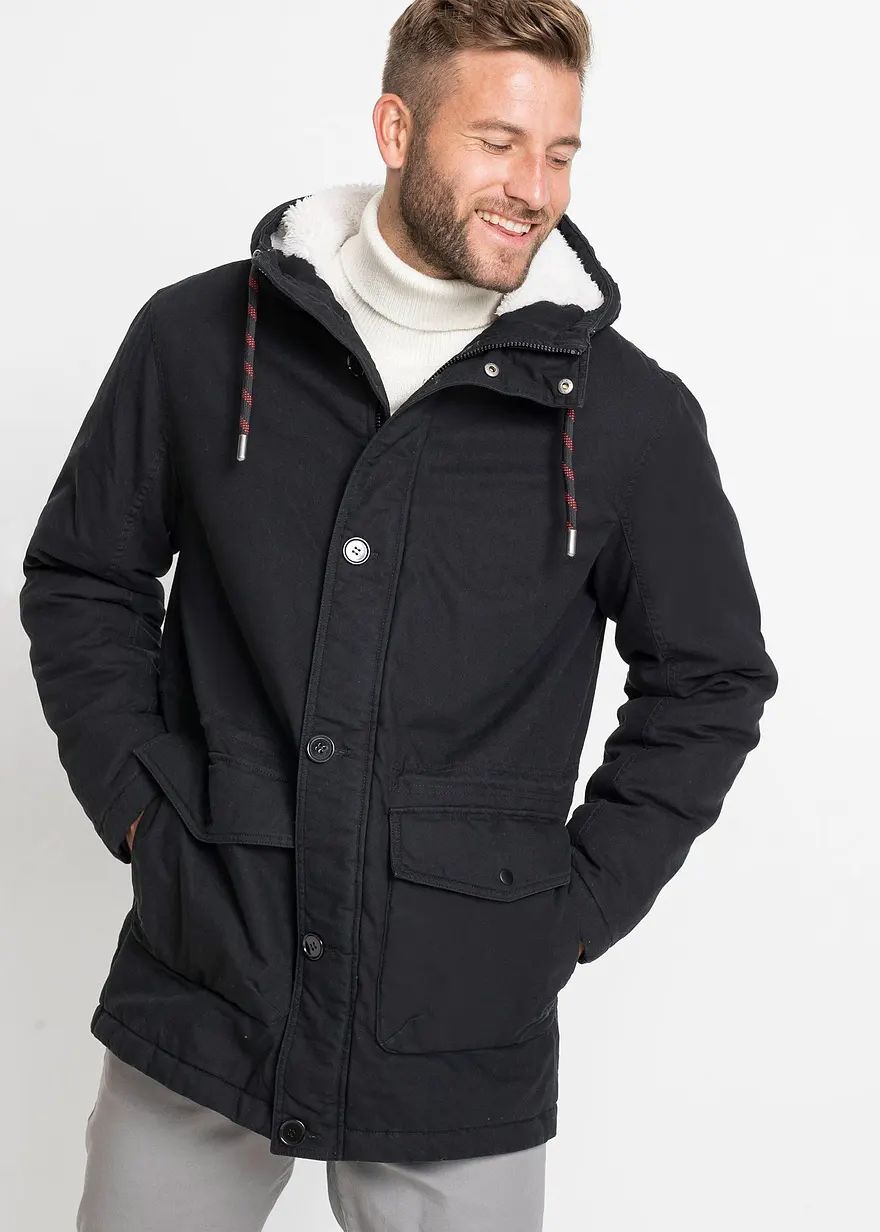 Winter-Parka mit Teddyfutter
