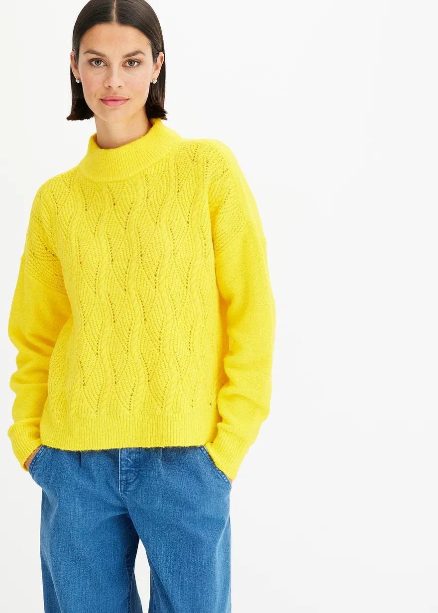 Oversize Boxy-Pullover mit Struktur