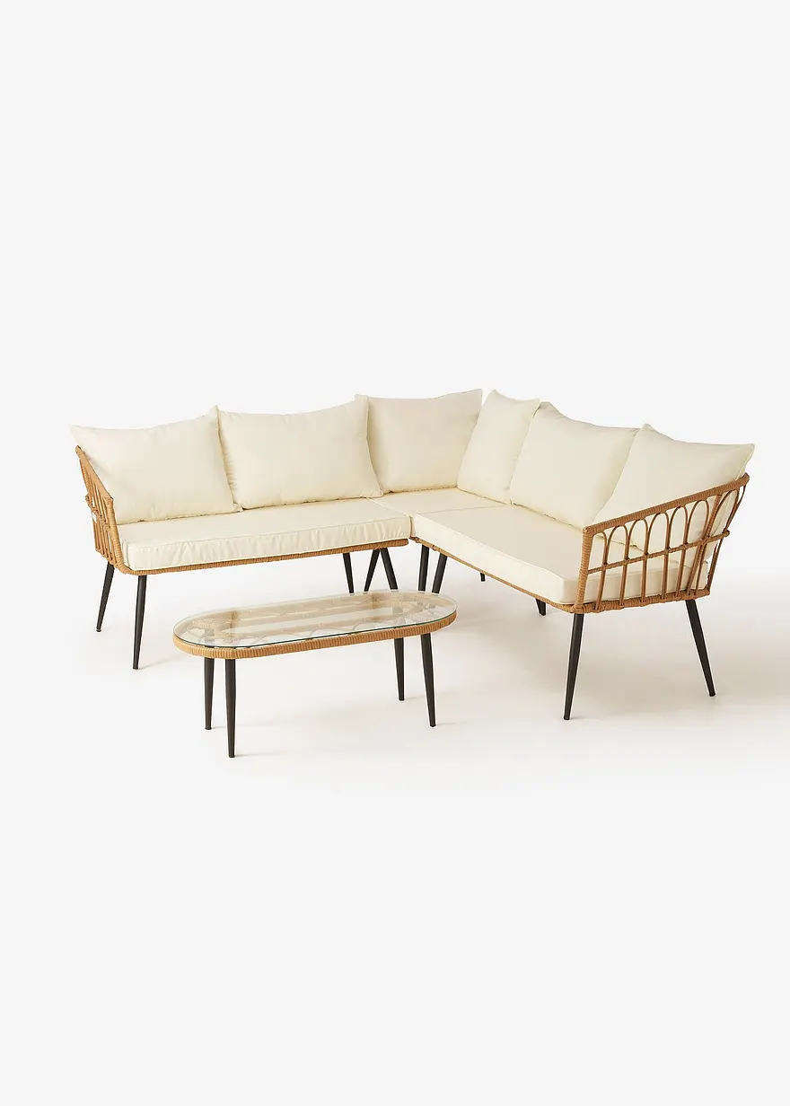 Rattan Gartenmöbel Set (2-tlg.)