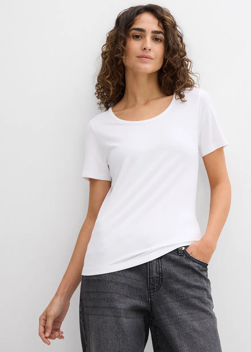 T-Shirt aus softer Viskose (2er Pack)