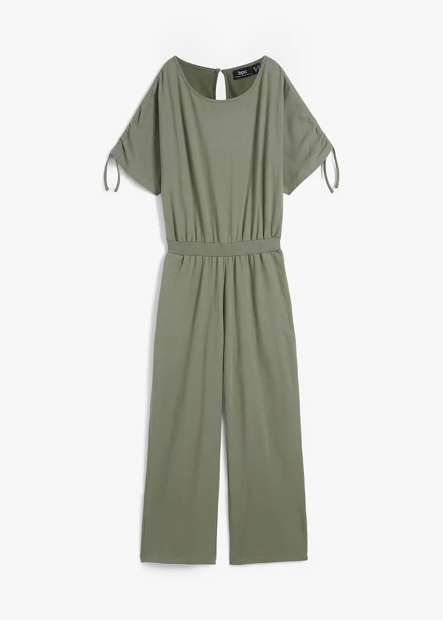 Jersey-Jumpsuit mit weitem Bein