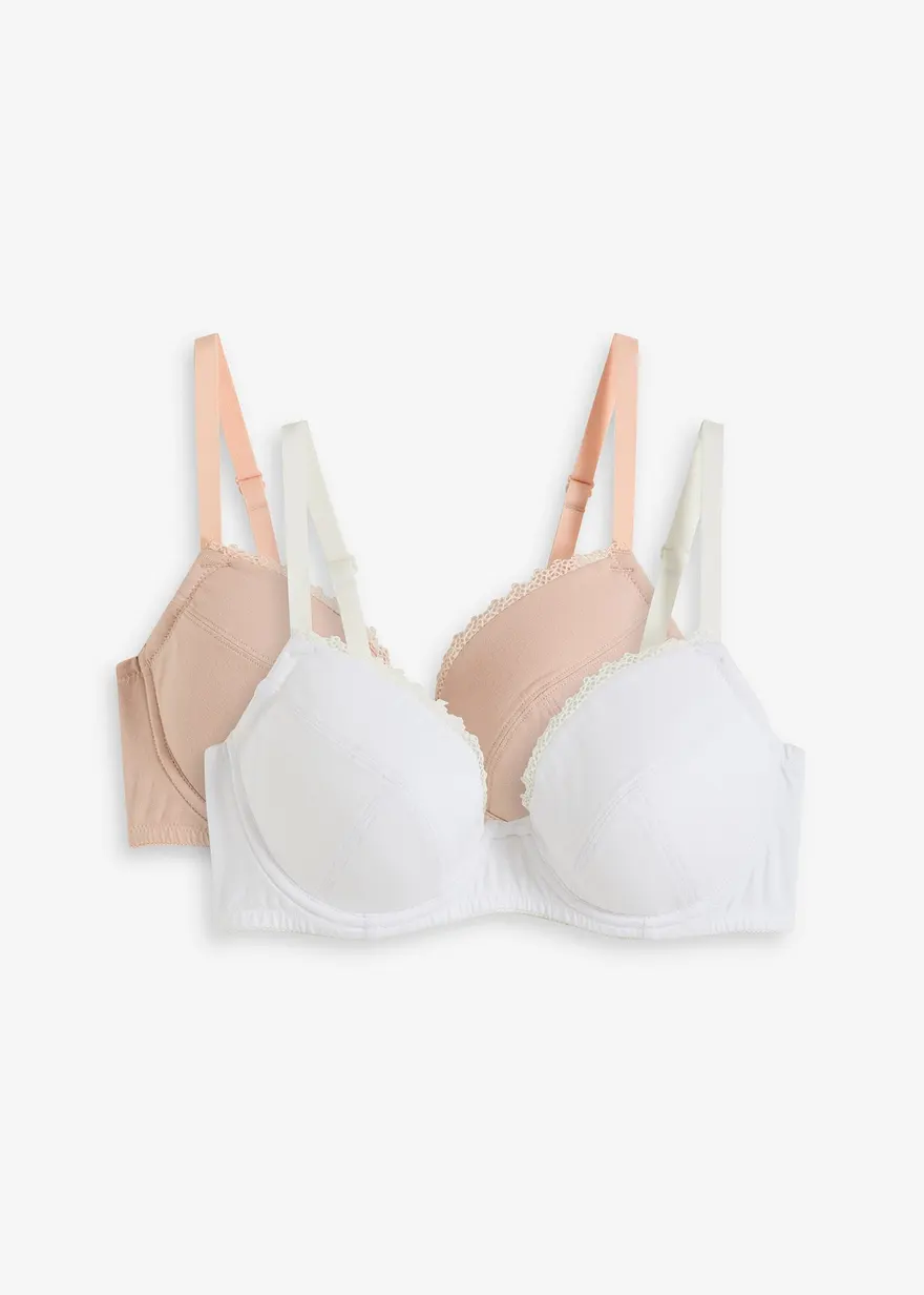 Push-Up BH mit Bügel mit Bio-Baumwolle (2er Pack)