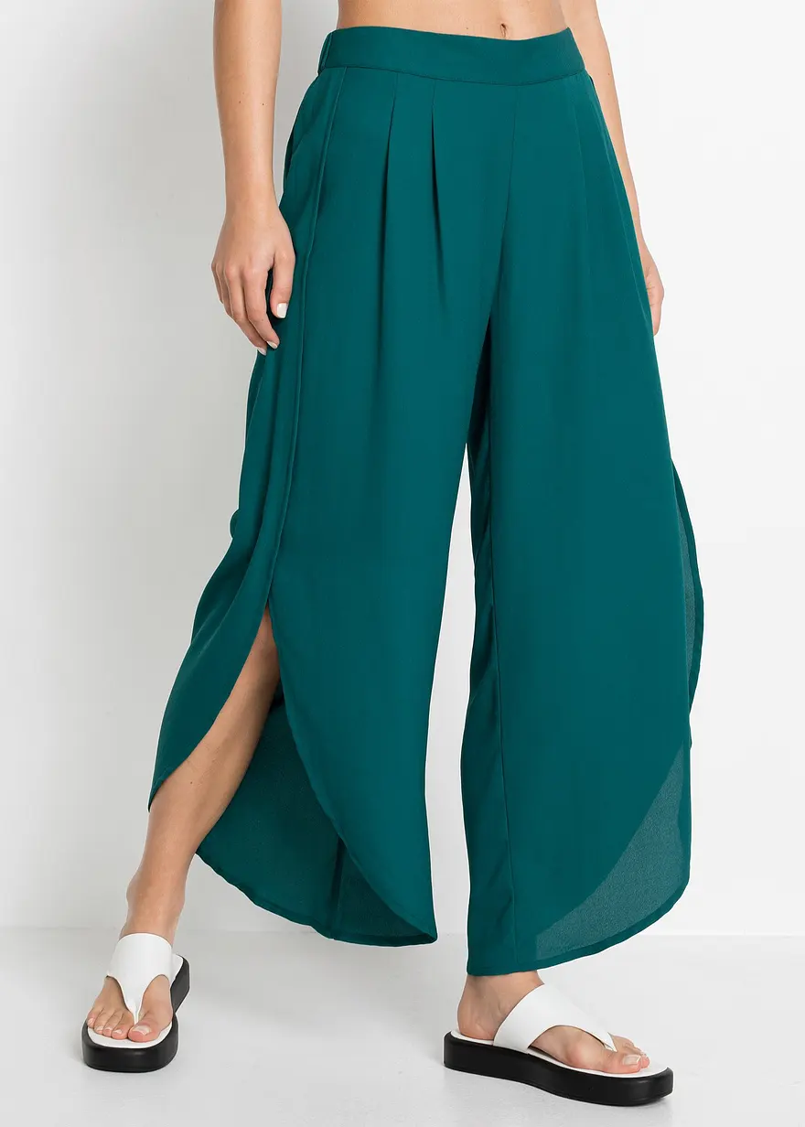 Palazzo-Hose mit Schlitz