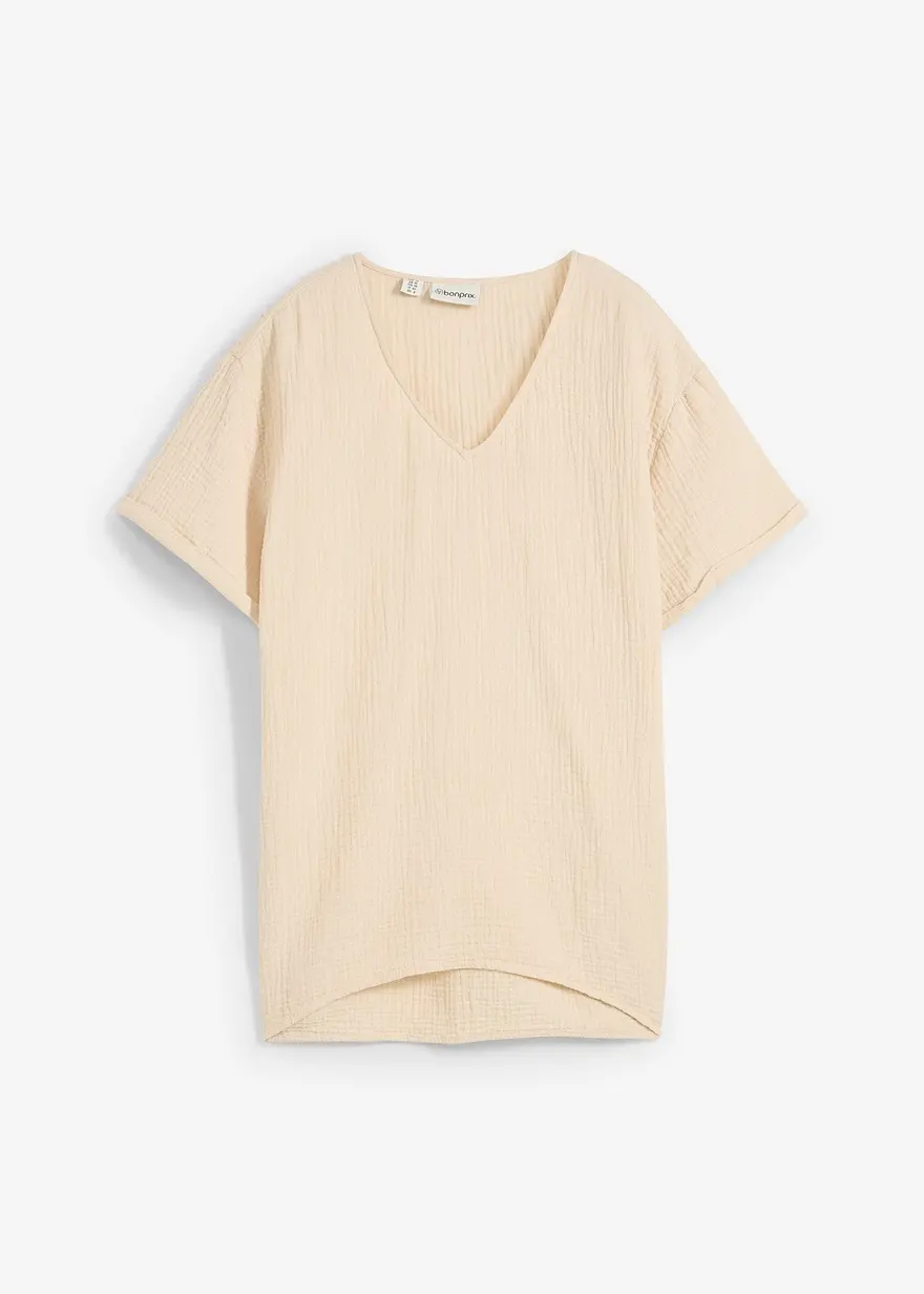 Shirt-Tunika aus softem Musselin