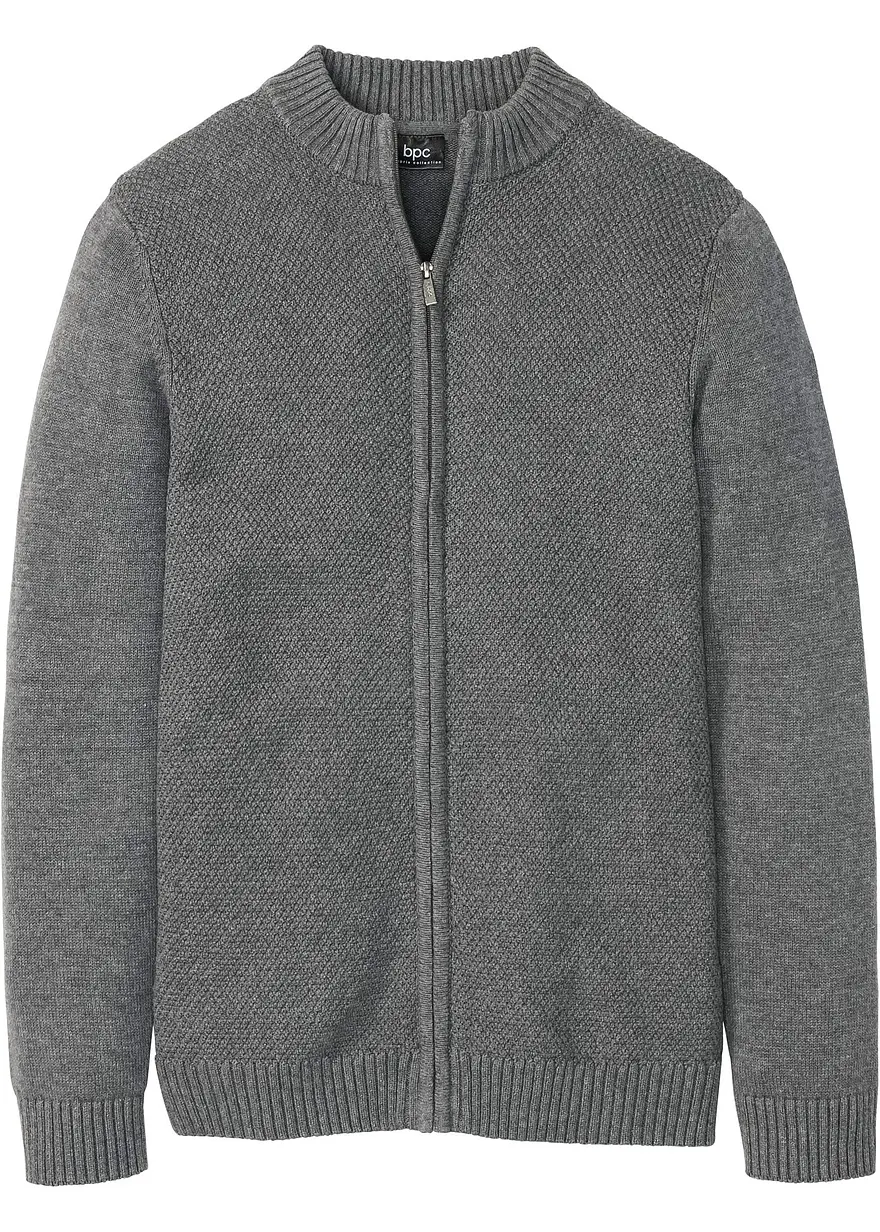 Feinstrickjacke aus reiner Baumwolle