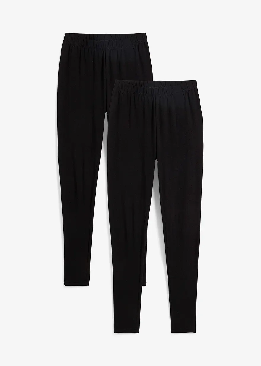 Leggings mit reiner Bio-Baumwolle (2er Pack)