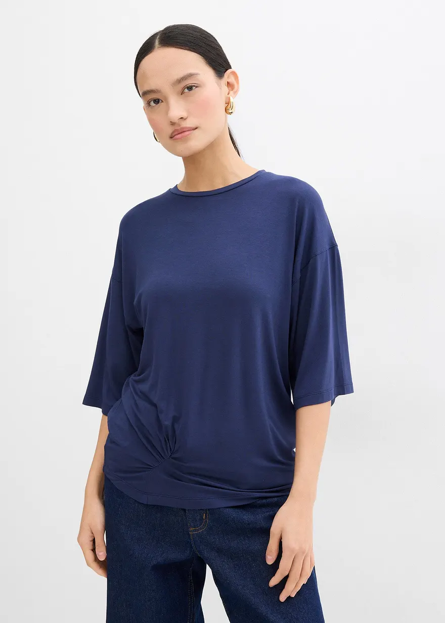 T-Shirt aus feiner Viskose