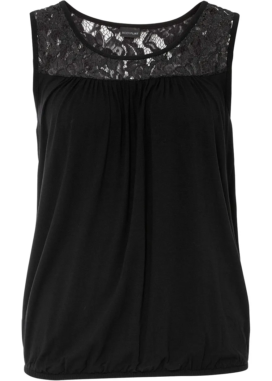 Top mit Spitze