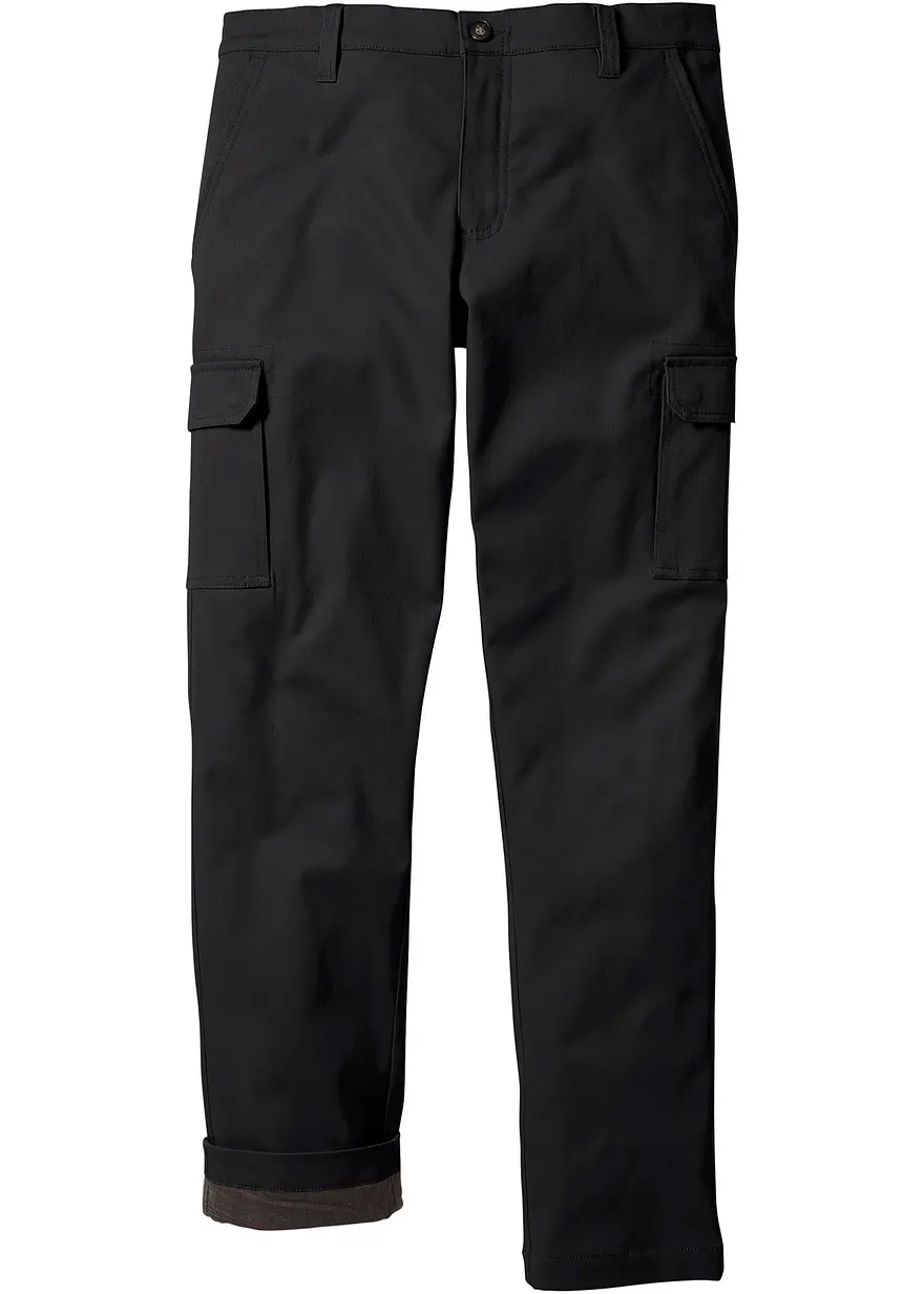Regular Fit Stretch-Thermo-Cargohose, Straight