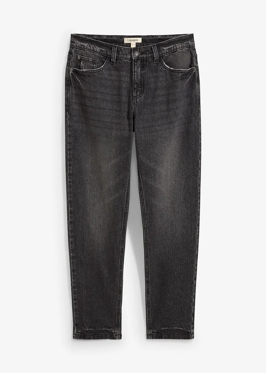 Classic Fit Stretch-Jeans in verkürzter Länge, Tapered