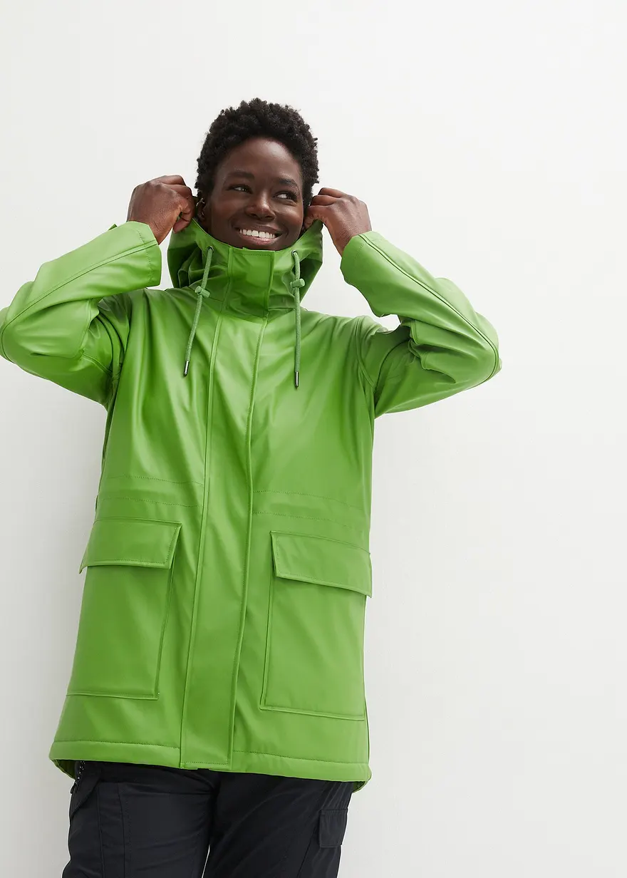 Regenjacke mit Teddyfutter