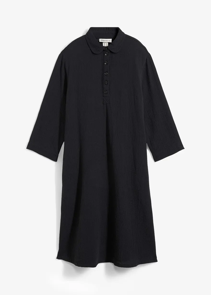 Hemdblusenkleid aus Musselin