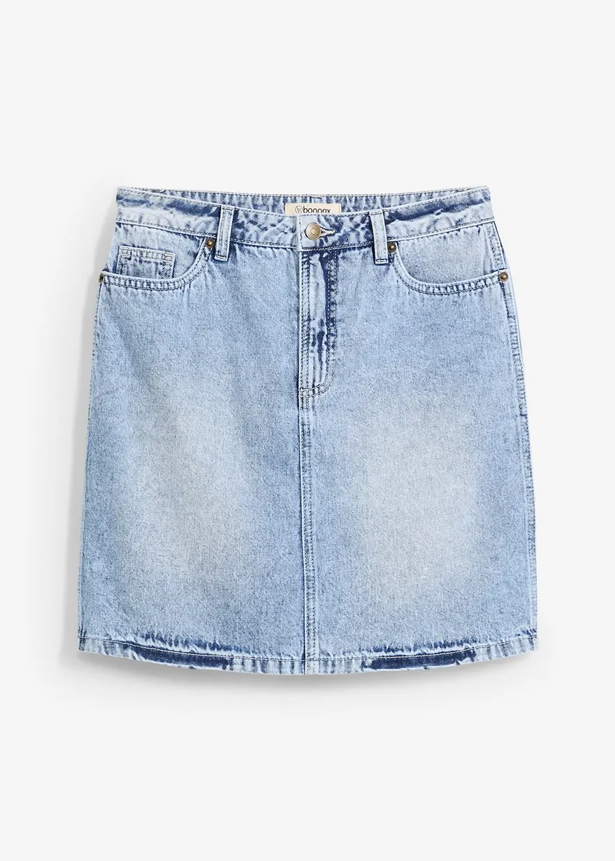 Jeansrock Mid Waist, Low Stretch
