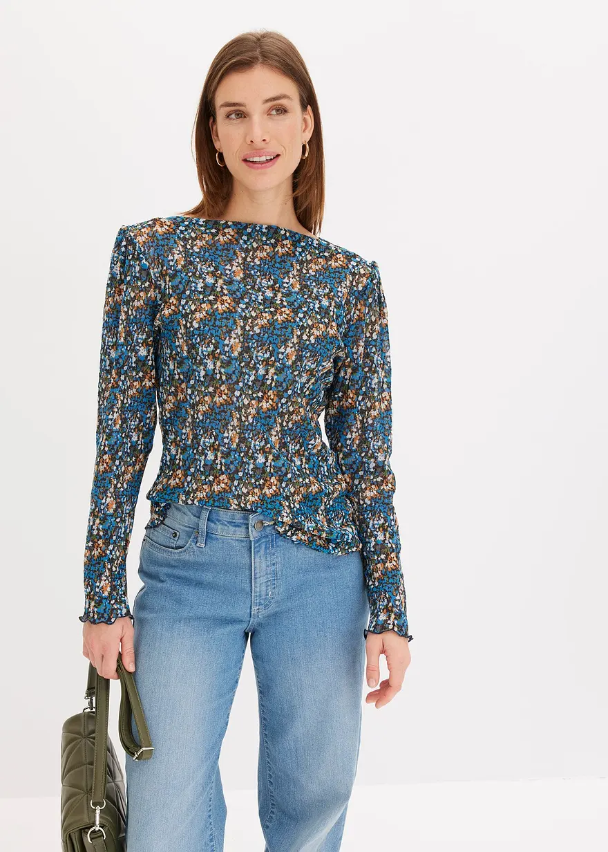 Langarmshirt aus Mesh