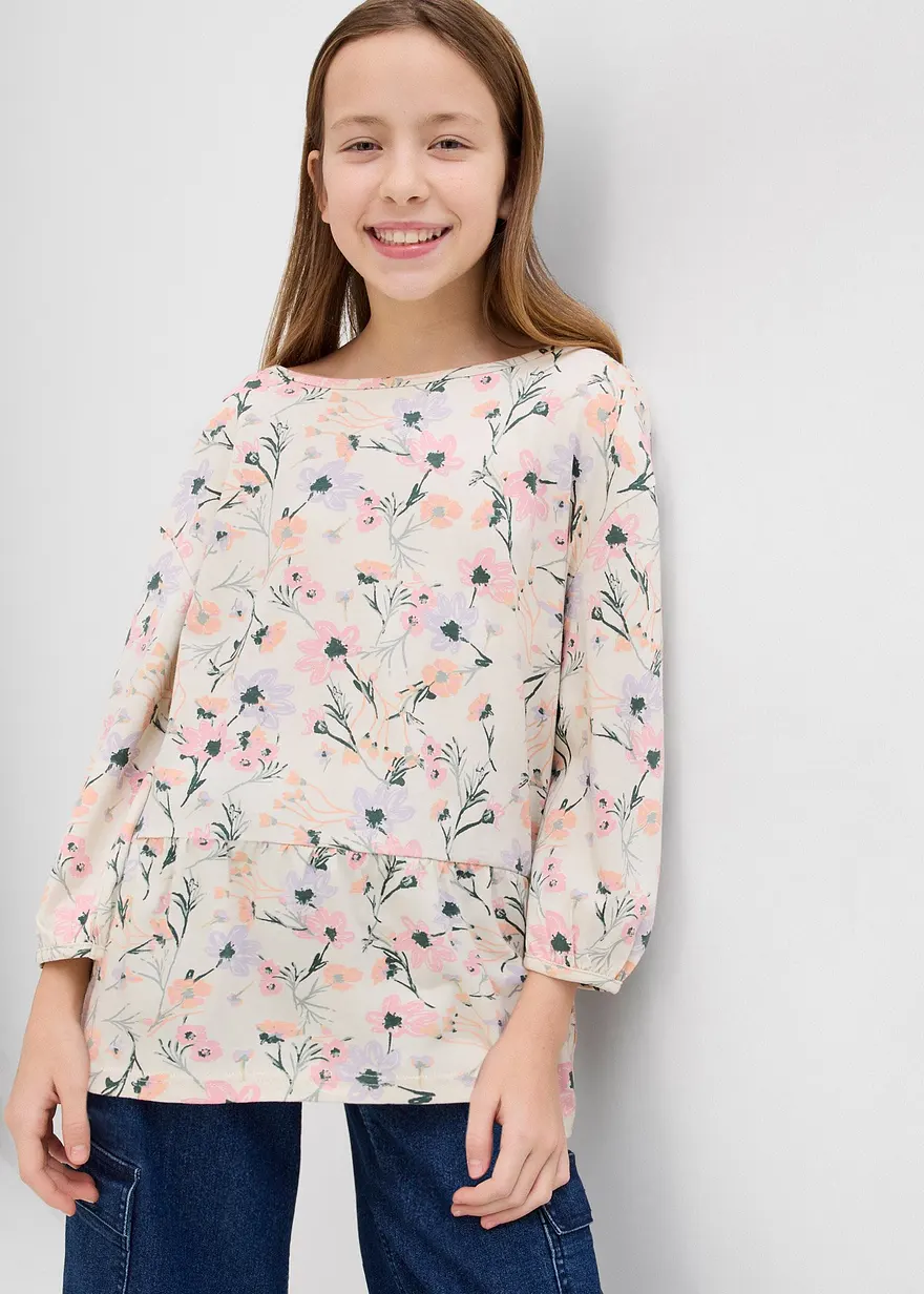Tunika-Shirt aus reiner Bio-Baumwolle