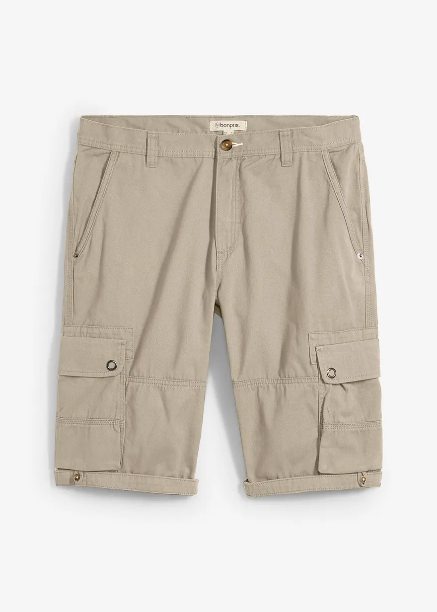 Cargo-Bermuda aus reiner Baumwolle, Regular Fit