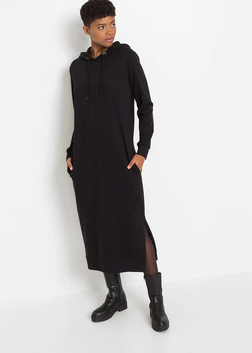 Sweatkleid mit Kapuze