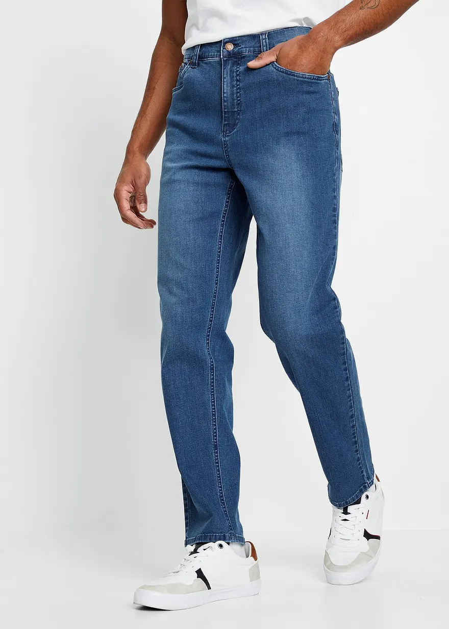 Classic Fit Power-Stretch-Jeans mit T-400 m. Komfortschnitt, Tapered