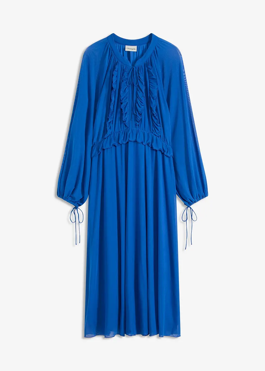Tunika-Kleid mit Volants