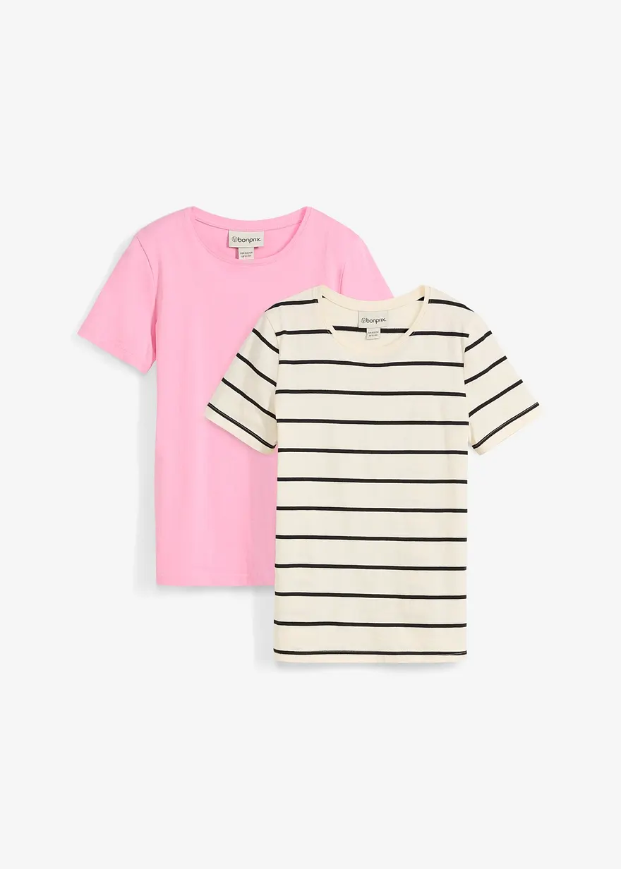 T-Shirt aus reiner Bio-Baumwolle (2er Pack)