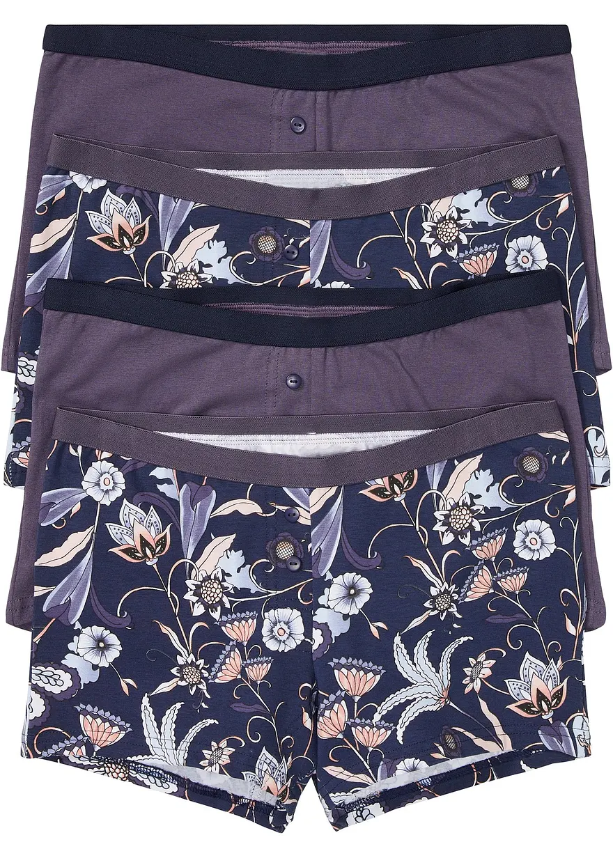 Damen Boxer mit Bio-Baumwolle (4er Pack)
