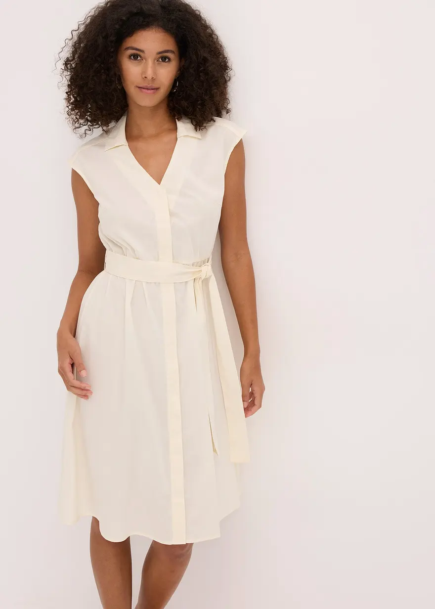 Blusenkleid mit Bindegürtel